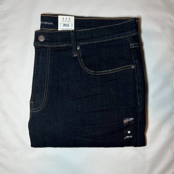 NWT 38x32 Lucky Brand Men's 223 Straight Coolmax Stretch Jean - Picture 4 of 4